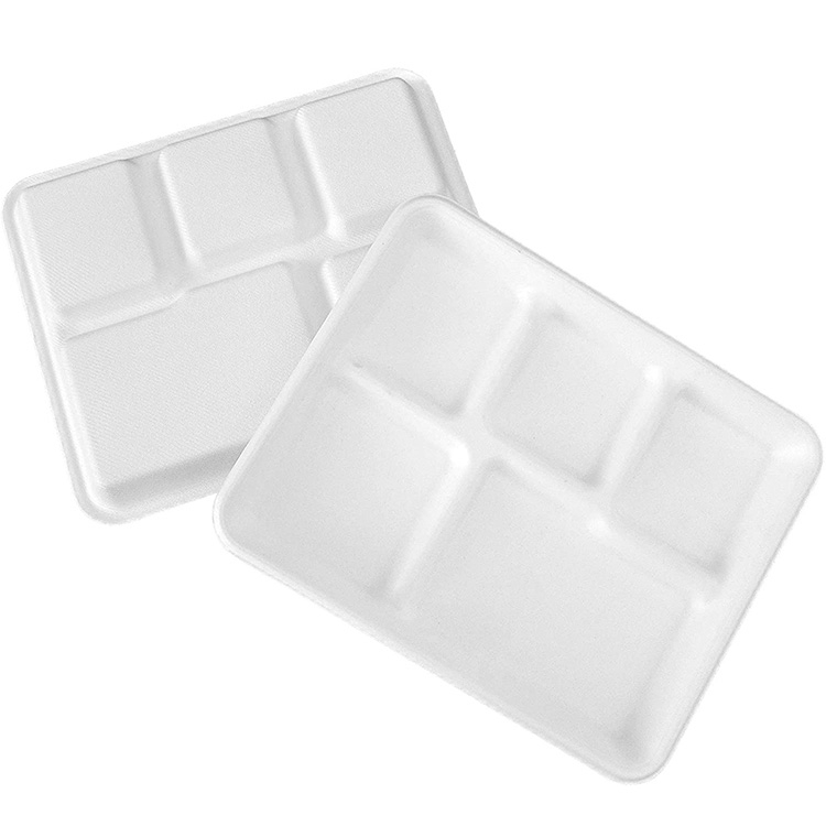 https://rnrorwxhllooln5p.leadongcdn.com/cloud/llBpoKmpljSRkjnnojiiiq/Oven-Safe-Disposable-5-Compartment-Sugarcane-Food-Tray-800-800.jpg