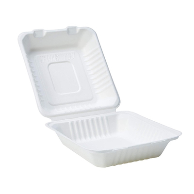 Home Compostable Sugarcane Container Microwavable Meal Take Out