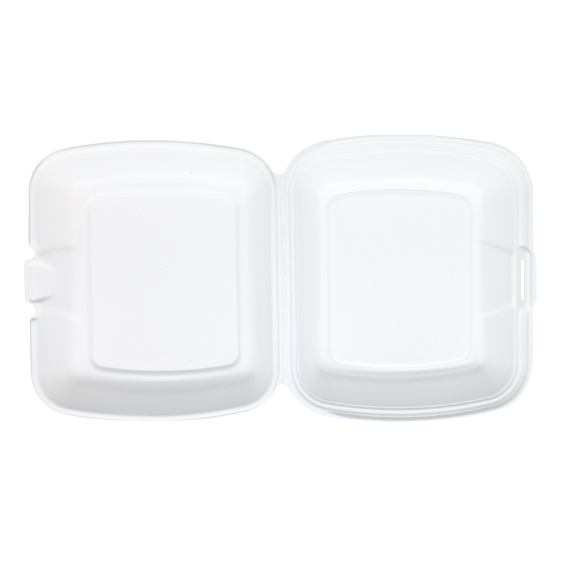 Wholesale Disposable 9" Bagasse Fast Food Clamshell Container from