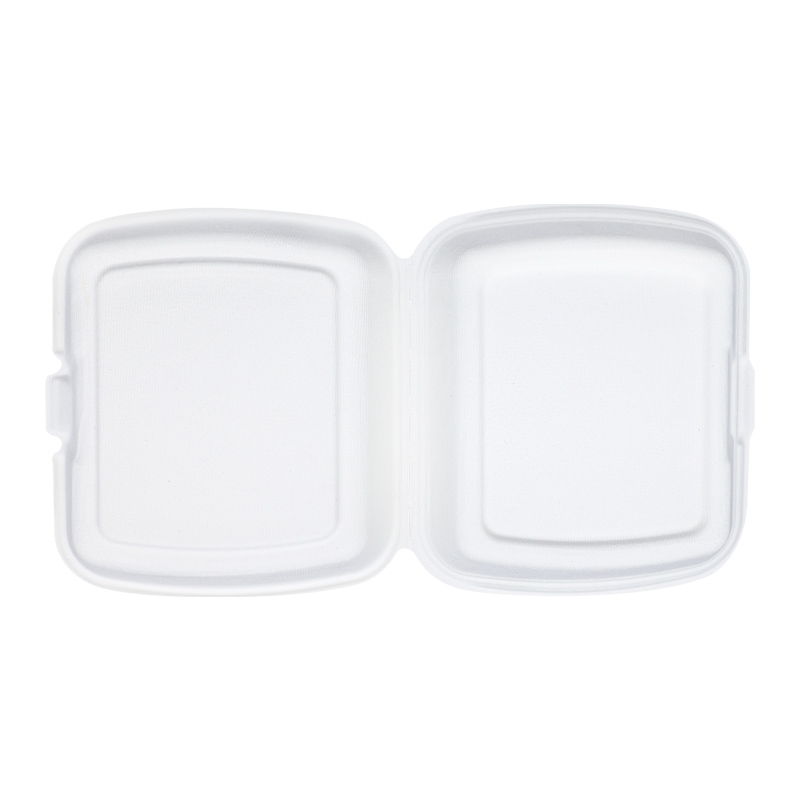 Wholesale Disposable 9" Bagasse Fast Food Clamshell Container from